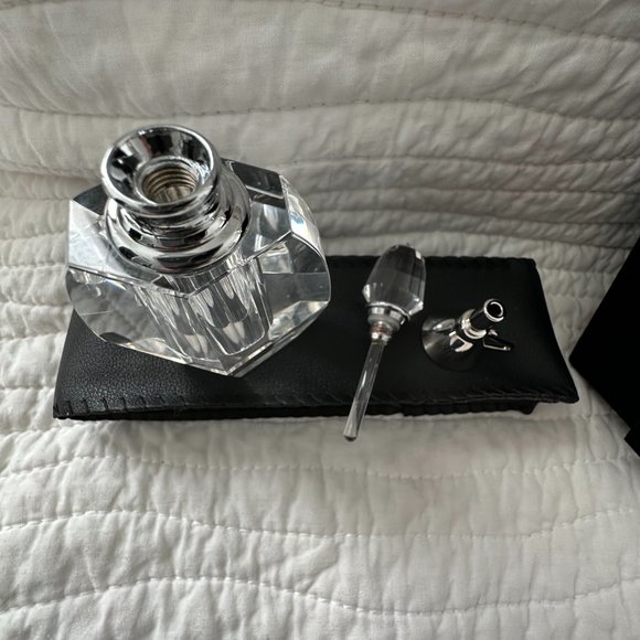 Crystal Perfume Bottle with Funnel - Picture 2 of 5